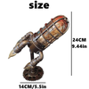 Retro Steampunk Rocket Lamp Space Shuttle Night Light Desk Night Flame Light UK