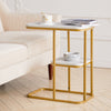 C-Shaped Side Table Sofa End Table Coffee Snack Laptop Desk Living Room Bedroom