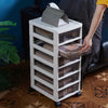 6 Drawers Storage Trolley Mobile Rolling Utility Cart Home Office Organizer UK