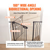 VEVOR Baby Gate Safety Stair Gate Dog Barrier Doorway 29.5"-39" Wide x 30" Tall