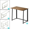 Folding Computer Desk Wooden Foldable Study Table Laptop PC Table Home Office