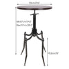 Adjustable Tall Bar Table Vintage Breakfast Bar Island Retro High Dining Tables