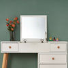 Vanity Dressing Table Makeup Desk Flip-up Mirror,3 Drawers Stool 1 Door Storage;