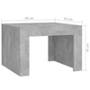 Small Side Table Grey Modern Bedside Nightstand Coffee Tea Cocktail Snack Wood