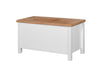 Astbury Ottoman Blanket Box Chest Bench Seat Storage Cabinet White and Oak