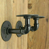 2PC Pipe Shelf Brackets Industrial Iron Rustic Wall Floating Shelves Supports UK