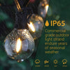 50FT String Lights Globe Outdoor Garden Festoon Fairy LED Bulbs G40 Mains Power