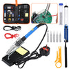 60W Soldering Iron Kit Electronics Welding Irons Solder Tools Adjustable Temp