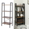 4 Tier Ladder Shelves Display Cabinet Bookshelf Unit Home Living Room Furniture