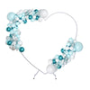 210cm(6.89ft) Heart Shaped Wedding Metal Balloon Arch Stand Frame Display Kit UK