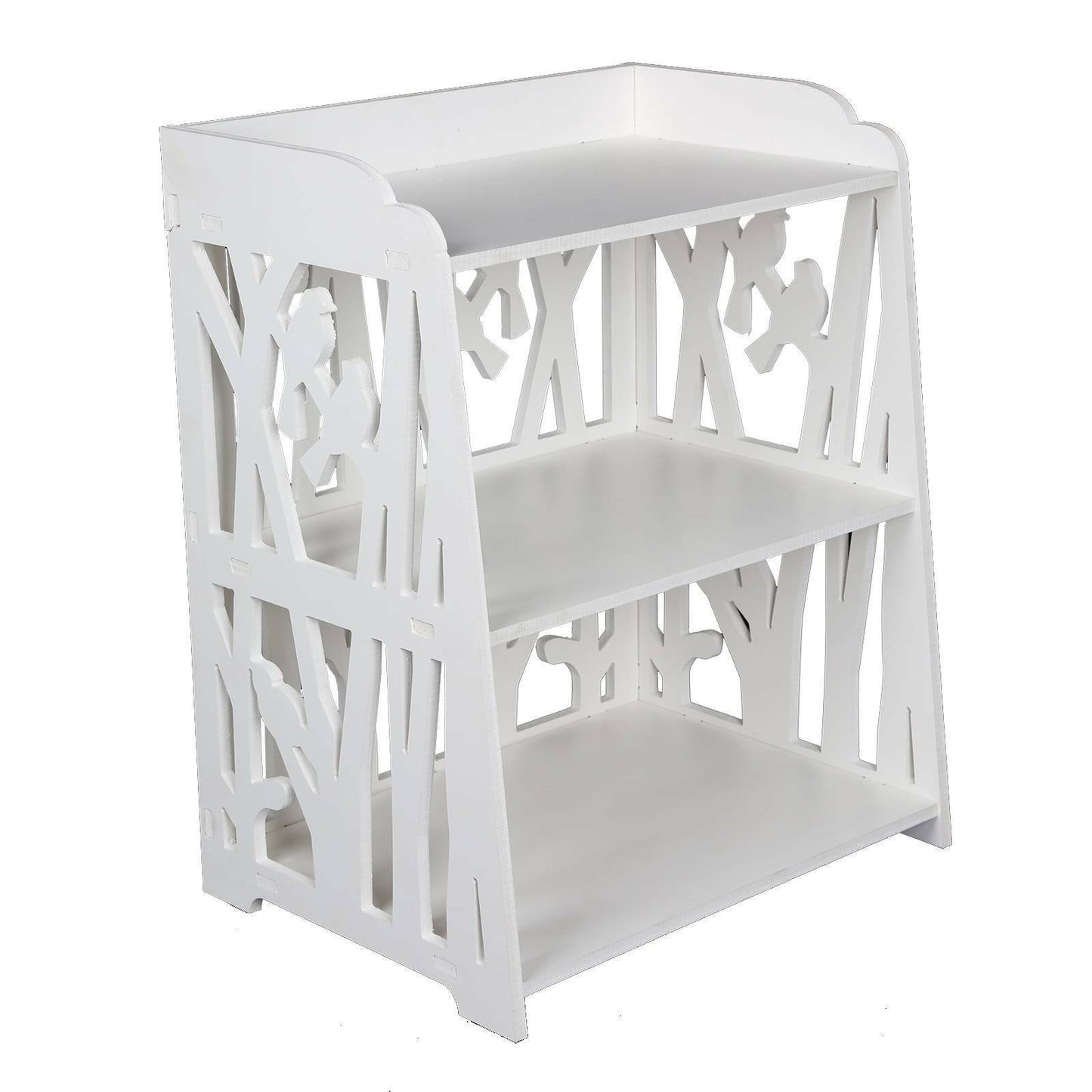 Hollow Bedside Table Nightstand Coffee Tea Side Lamp Desk Shelf Storage Bookcase
