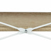 Hallway Bench With Padded Seat Shoe Rack Upholstered Storage Shelf Beige/White