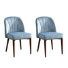 Velvet Dining Chairs Table and Chairs Set Small Lounge Sofa Padded Seat Modern