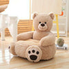Baby Kids Plush Sofa Seat Children Bear Panda Soft Chair Toddlers Armchair Seat