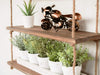 Hanging Rope Shelf 3 Wooden Shelves Home Decor Floating Display Storage Unit