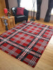 Modern Soft Tartan Rugs Highland Check Long Floor Runner Small Extra Large Cheap