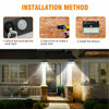 262 LED Solar Power Wall Lights Motion Sensor Outdoor Garden Lamp Waterproof