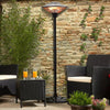Electric Patio Heater Outdoor Garden Warmer Standing Halogen Heating Pull Switch