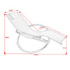 Rocking Sun Lounger Chair Garden Recliner Outdoor Relaxing Chair Zero Gravity