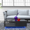 Modern TV Unit Cabinet Stand Matt Coffee Table & High Gloss LED Light Livingroom
