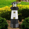 Large Solar Powered Lighthouse Rotating Led Bulb Garden Ornament Patio New Light