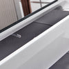 White High Gloss Coffee Table 8MM Tempered Glass 2 Drawers Storage Living Room