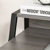 2-Tier Workstation Computer Laptop Desk Table with Storage Shelf Black Grey