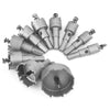 10pc Stainless Steel TCT Hole Saw Cutter Drill Bits Drilling Set for Metal Alloy