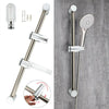 Perfect Chrome Shower Kit Adjustable Slider Riser Rail Bar Bracket with Fitting