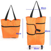 Foldaway 2 Wheels Shopping Shopper Grocery Trolley Luggage Carrier Bag 5 colours