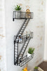 Novelty NYC Fire Escape Floating Wall Shelf 3 Tier Shelving Unit Display Stand