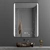 Modern Illuminated Bathroom Mirror With LED Light Demister Pad Touch Switch