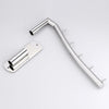 Wall Mounted Stainless Steel Swing Arm Holder Clothes Coat Hanger Rack 5 Hooks