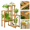 Wooden Outdoor Indoor Pot Plant Stand Display Garden Decor Flower Rack 5 Tiers