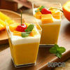 50pcs Square Plastic Dessert Cups Mini Cubes 2oz/60ml Strong Cup Party Decor UK