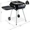 Outsunny Portable Charcoal Steel Grill BBQ Outdoor Picnic Camping Backyard w/