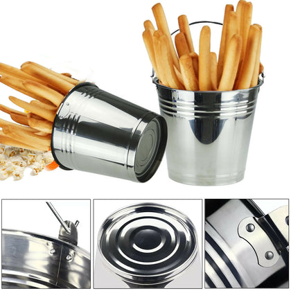 12x Serving Kitchen Buckets For Chips, Food, Storage, Plant Pots Mini 10cm New