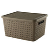 75L Extra Large Storage Container Box Plastic Rattan Bin Home Bedroom Bathroom