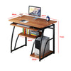 Computer Desk Study PC Writing Table Home Office Workstation Shelf Furniture UK