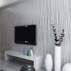 Grey STRIP Silver Luxury Modern Wall Paper Stripe Striped Wallpaper Embossed 10M