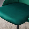 2Pcs Morden Velvet Dining Chairs Living Room Luxury Chairs Counter Chairs Green