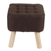 Large Square Pouffe Padded Footstool Sofa Armchair Footrest Ottoman Pine Wood.