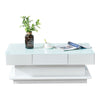 Coffee Table 2 Storage Drawers Tea Side End Table Living Room Furniture White UK