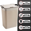65L Plastic Large Laundry Basket with Lid Washing Hamper Dirty Clothes Storage