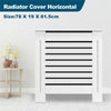 Radiator Cover White Painted Cabinet MDF Wood Traditional Furniture Small