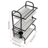 Stainless Steel Dish Drainer 3 Tier Bowls Wash Up Holder Drying Basket Cups Rack