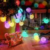 SOLAR POWERED RETRO BULB STRING LIGHTS FOR GARDEN OUTDOOR FAIRY SUMMER LAMP NEW
