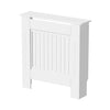 Radiator Cover Wall Cabinet X Small MDF Wood White Vertical Style Modern Pre Cut