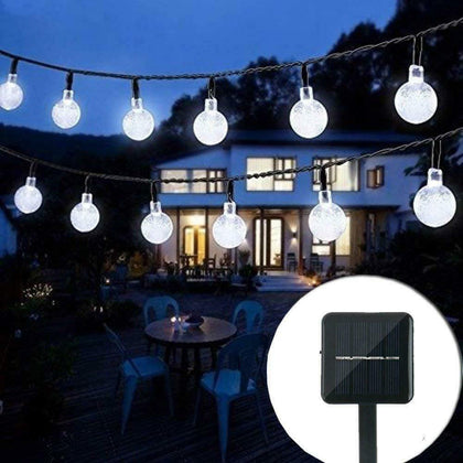 SOLAR POWERED RETRO BULB STRING LIGHTS FOR GARDEN OUTDOOR FAIRY SUMMER LAMP NEW