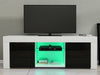 Modern TV Unit Cabinet Stand Sideboard Matt body & High Gloss Doors FREE LED